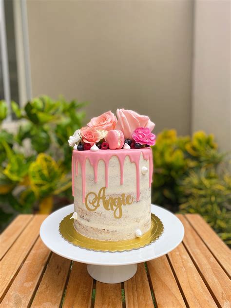 Naked Cake Flores Floral Lith De Chocolat