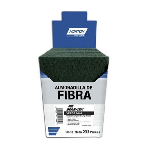 20 Almohadilla Fibra Verde 6X9 G Medio Al Norton 69957317394 NORTON