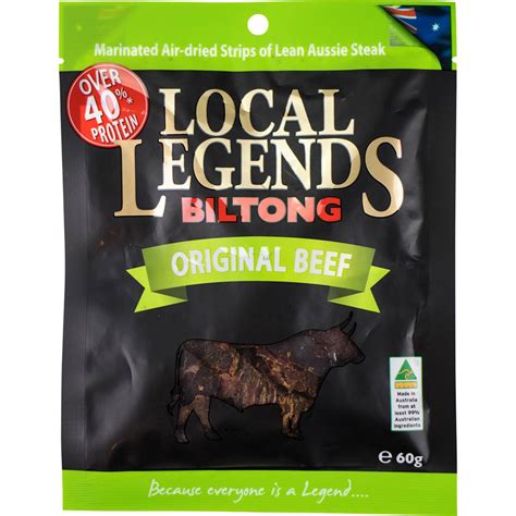 Local Legends Biltong Original Beef 60g Woolworths