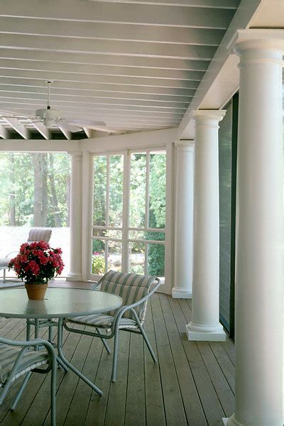 Smooth Tuscan Columns On Porch Chadsworth Incorporated