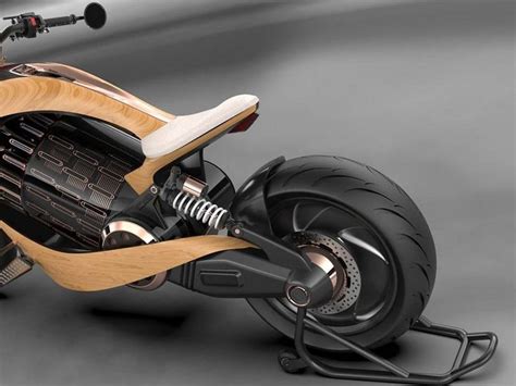 Newron Motors Curved Wooden Electric Motorcycle Wordlesstech In