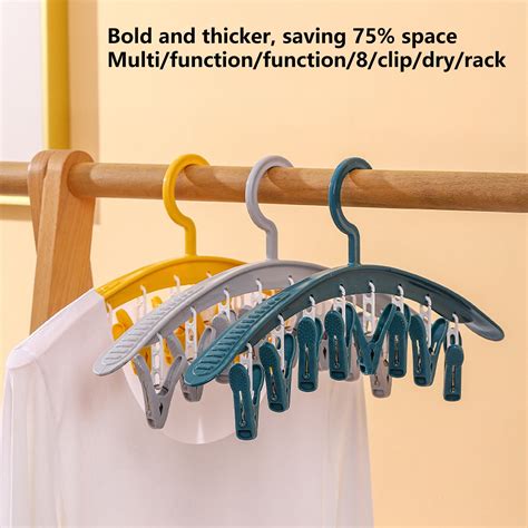 Warkul 8 Clip Pants Hanger For Closet Organization Skirt Hangers