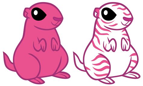 Pink And Striped Prairie Dogs By Andoanimalia On Deviantart