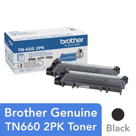 Brother Genuine High Yield Black Toner Cartridge Twin Pack Tn Pk