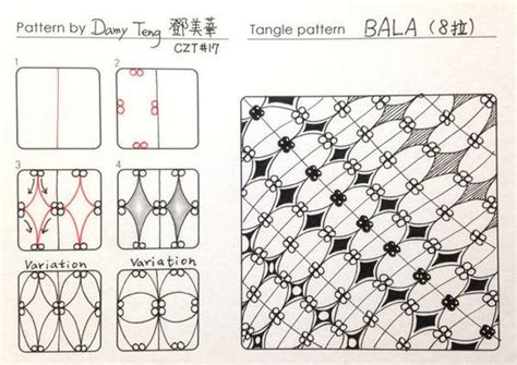 Bala Tangle Pattern And Example By Damy Teng Czt Estampados