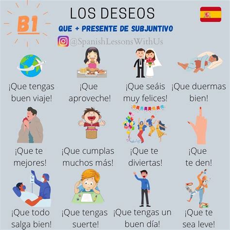 Spanish Lessons With Us On Instagram Nivel B1 Expresar Deseos