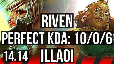 RIVEN Vs ILLAOI TOP 10 0 6 Legendary 800 Games NA Master 14