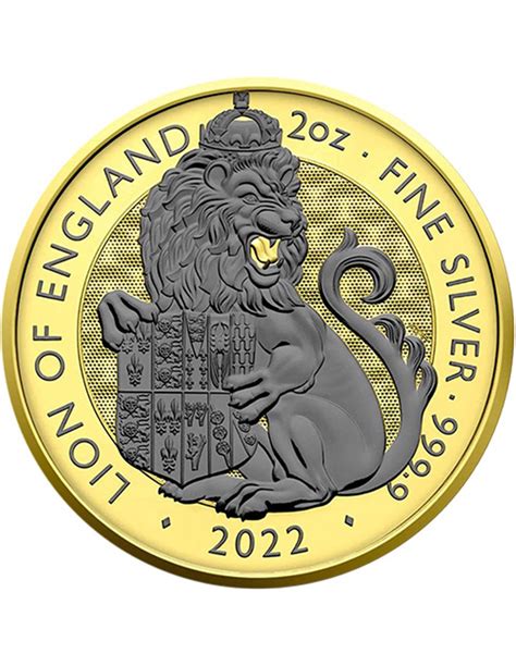 Lion Of England Gbe Tudor Beasts Oz Silver Coin United Kingdom