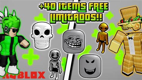 40 ITEMS GRATIS NUEVOS Y LIMITADOS EPICOS Roblox YouTube