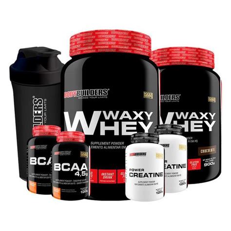 Kit X Whey Protein Waxy Whey Pote G X Bcaa G Tangerina X