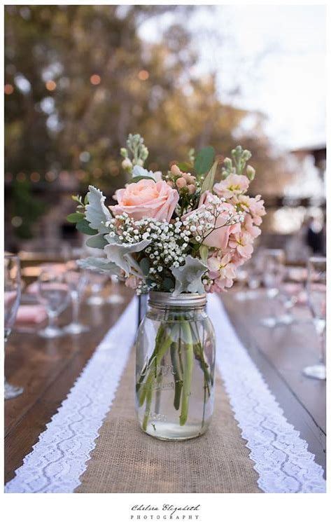 Pink Babys Breath Centerpieces