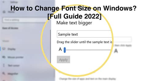 How To Change Font Size In Windows 10 Pro Templates Sample Printables