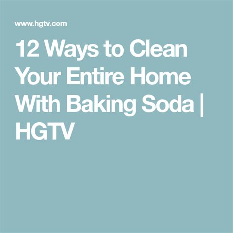 Clean Your Entire Home With These 12 All Natural Baking Soda Solutions