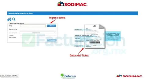 Sodimac Facturación Factura Tus Tickets En Línea