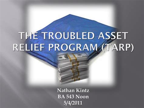 Ppt The Troubled Asset Relief Program Tarp Powerpoint Presentation