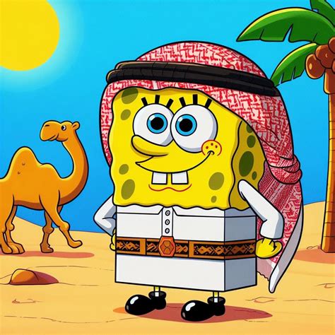 Muslim SpongeBob : r/weirddalle