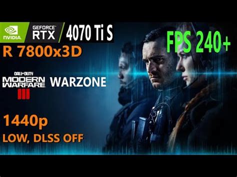 WARZONE 3 RTX 4070 Ti SUPER Ryzen 7800x3D 1440p LOW Urzikstan