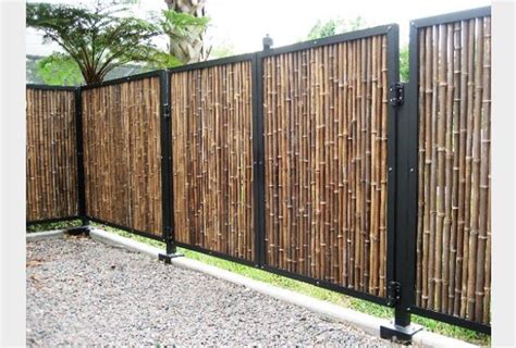 Natural Black Bamboo Fencing 1 X 4 X 8 Forever Bamboo