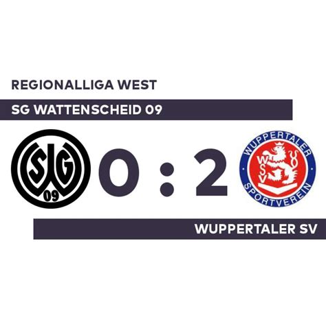 Sg Wattenscheid Wuppertaler Sv Wsv Zur Ck In Der Spur