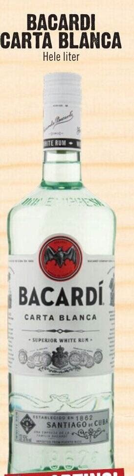 BACARDÍ CARTA BLANCA Hele liter aanbieding bij Dirk