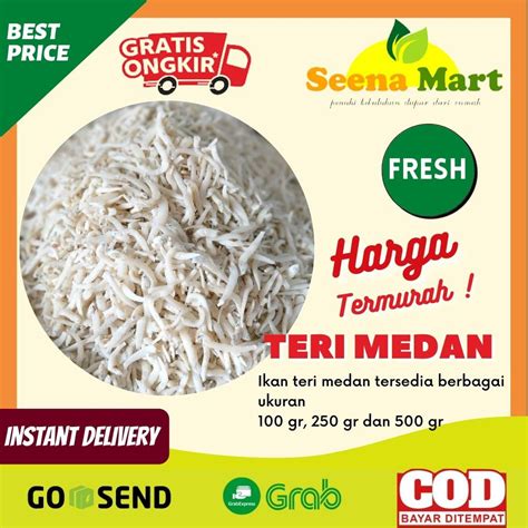 Jual Ikan Asin Teri Medan Ikan Teri Medan Kering Fresh Segar Lauk