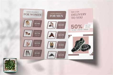 Shoes Shop Trifold Brochure Template Graphypix