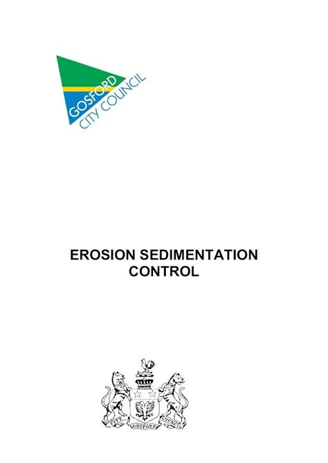 Pdf Erosion Sedimentation Control Water Management Practices To