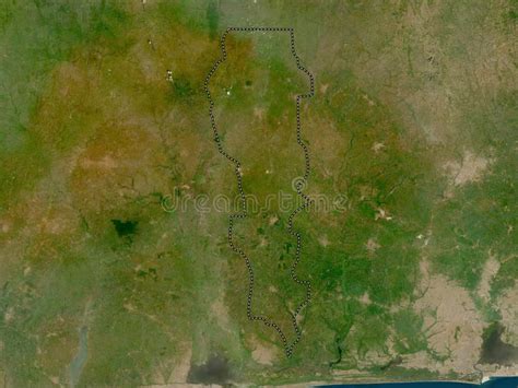 Plateau Benin Low Res Satellite No Legend Stock Image Image Of