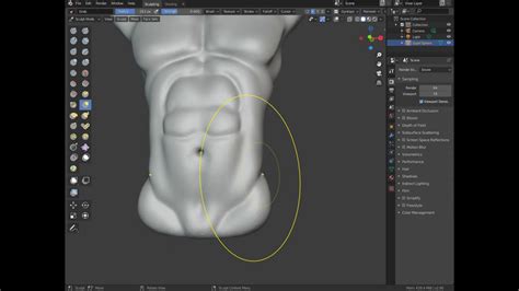 Male Torso Practice Blender Sculpting Timelapse Youtube