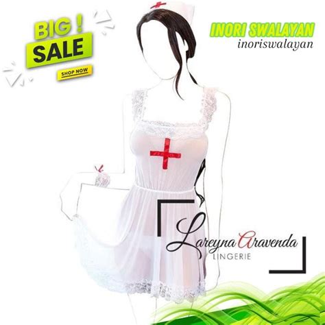 Jual G STRING SEKSI MODEL SET BAJU SEKSI LINGERIE G STRING SEKSI MODEL COSPLAY SENSUAL NURSE