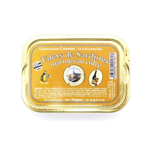 Filets de sardines marinés au cidre