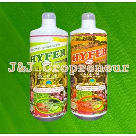 Foliar Fertilizer Hyfer Plus Growth Enhancer Bloom Booster Liter