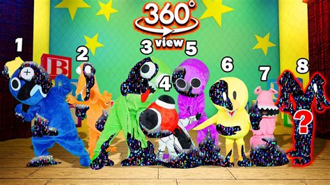 Rainbow Friends Glitch Monster All Phases In Real Life VR 360 Friday