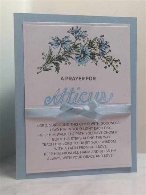 Amys Creative Pursuits How To Make A Baby Dedication Card For A