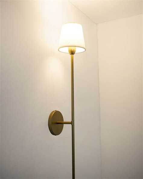 Lustre Arandela C Pula Tocheiro Cone Dourado Fosco M Iluminamundo