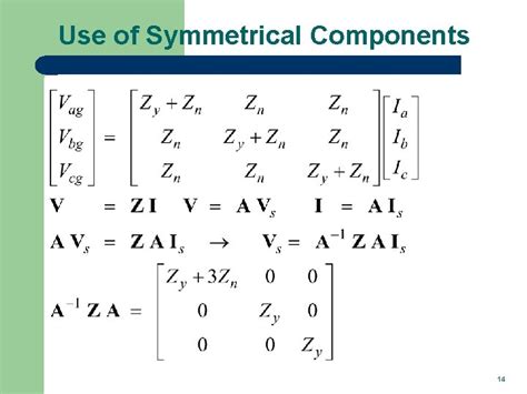 POWER SYSTEM ANALYSIS Symmetrical Components Unbalanced Fault Analysis