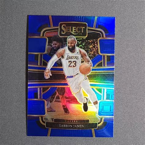 Panini Select Lebron James Concourse Blu Prizm Los Angeles