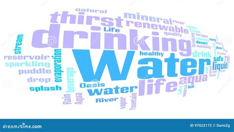 Water Related Words Word Cloud Stock Illustration Illustration Of Quality Clean 97022172