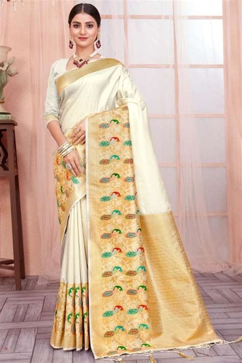 Bunawat Kashvika Silk Paithani Silk Saree With Printed Border In