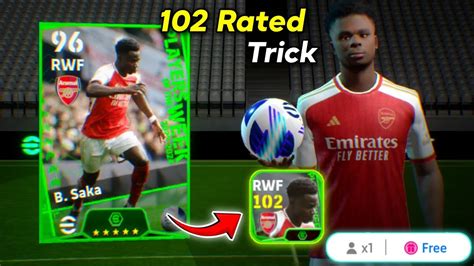 Trick To Get 102 Rated B Saka From POTW Worldwide Pack In EFootball