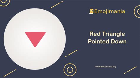 🔻 Meaning | Red Triangle Pointed Down Emoji | Copy and Paste