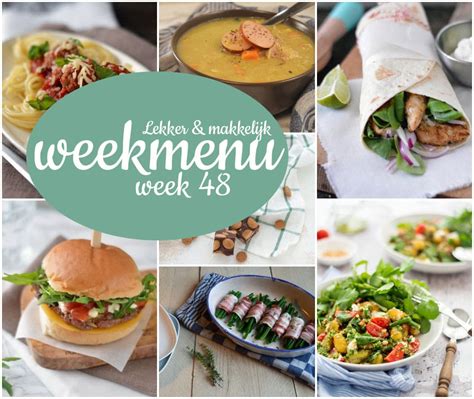 Lekker En Makkelijk Weekmenu Week 48 Eef Kookt Zo