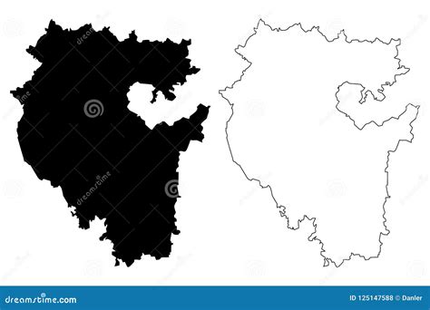 Republic of Bashkortostan Map Vector Stock Vector - Illustration of country, insignia: 125147588