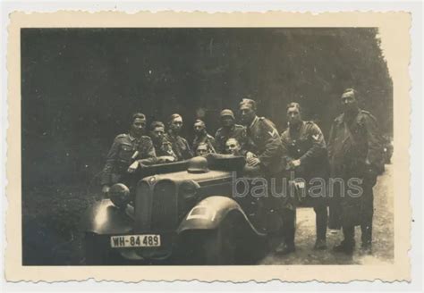 Foto Pkw Mit Kennung Soldaten Kradmelder Wehrmacht X Eur