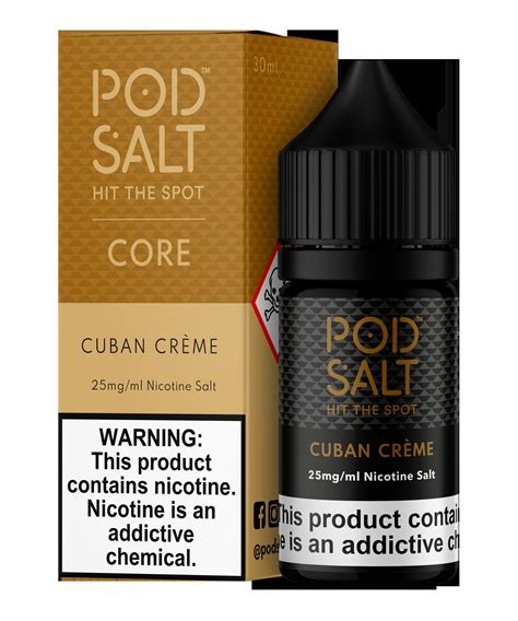 Pod Salt Cuban Creme Nic Salts 30ml 25mg Ml Vape Co Zw Online Vape Shop