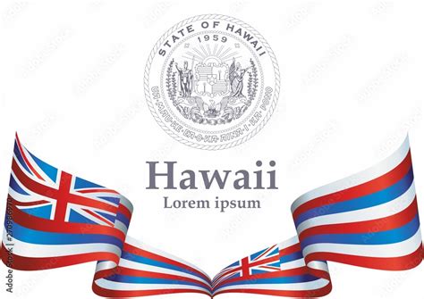 Flag Of Hawaii State Of Hawaii United States Of America Template For