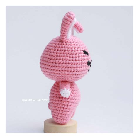 Cooky BT21 Bunny Crochet Pattern Amigurumi Tutorial PDF In