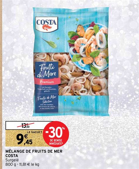 Promo M Lange De Fruits De Mer Costa Chez Intermarch Icatalogue Fr