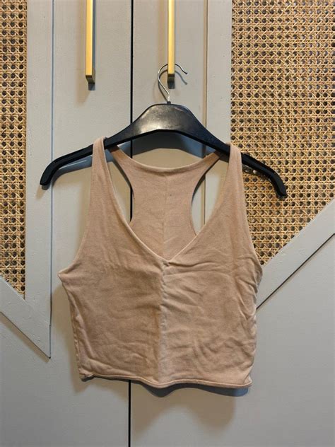 Nude Tank Top Women S Fashion Tops Sleeveless On Carousell
