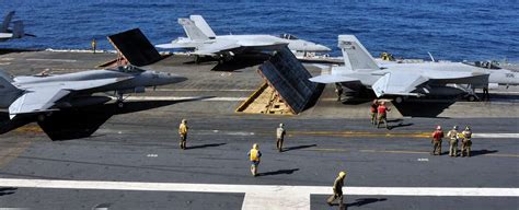 Sailors Aboard The Aircraft Carrier Uss George Washington Nara